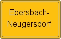 Ortsschild von Ebersbach-Neugersdorf