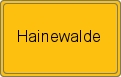 Ortsschild von Hainewalde