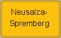 Ortsschild von Neusalza-Spremberg