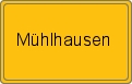 Ortsschild von Mühlhausen