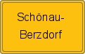 Ortsschild von Schönau-Berzdorf