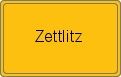 Ortsschild von Zettlitz