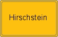 Ortsschild von Hirschstein