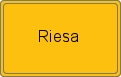 Ortsschild von Riesa