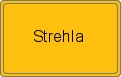 Ortsschild von Strehla