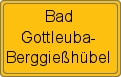 Ortsschild von Bad Gottleuba-Berggießhübel