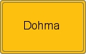 Ortsschild von Dohma