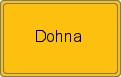 Ortsschild von Dohna