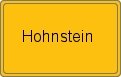 Ortsschild von Hohnstein