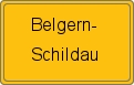 Ortsschild von Belgern-Schildau