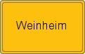 Ortsschild von Weinheim