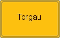 Ortsschild von Torgau