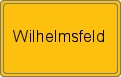 Ortsschild von Wilhelmsfeld