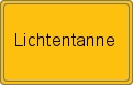 Ortsschild von Lichtentanne