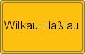 Ortsschild von Wilkau-Haßlau