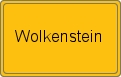 Ortsschild von Wolkenstein