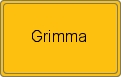 Ortsschild von Grimma