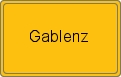 Ortsschild von Gablenz