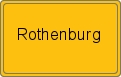 Ortsschild von Rothenburg