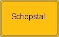 Ortsschild von Schöpstal