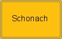 Ortsschild von Schonach