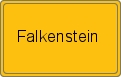 Ortsschild von Falkenstein