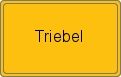Ortsschild von Triebel