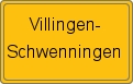 Ortsschild von Villingen-Schwenningen