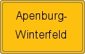 Ortsschild von Apenburg-Winterfeld
