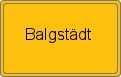 Ortsschild von Balgstädt