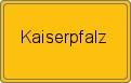 Ortsschild von Kaiserpfalz