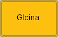 Ortsschild von Gleina