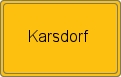 Ortsschild von Karsdorf