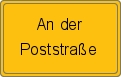 Ortsschild von An der Poststraße