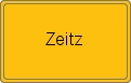 Ortsschild von Zeitz