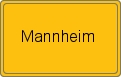 Ortsschild von Mannheim