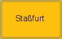 Ortsschild von Staßfurt