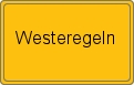 Ortsschild von Westeregeln