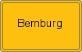 Ortsschild von Bernburg