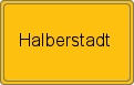 Ortsschild von Halberstadt