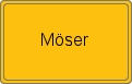 Ortsschild von Möser