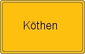 Ortsschild von Köthen