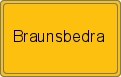 Ortsschild von Braunsbedra