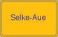 Ortsschild von Selke-Aue