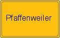 Ortsschild von Pfaffenweiler