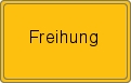 Ortsschild von Freihung