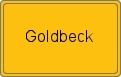 Ortsschild von Goldbeck