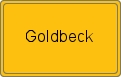 Ortsschild Goldbeck