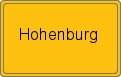 Ortsschild von Hohenburg
