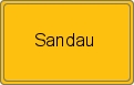 Ortsschild von Sandau